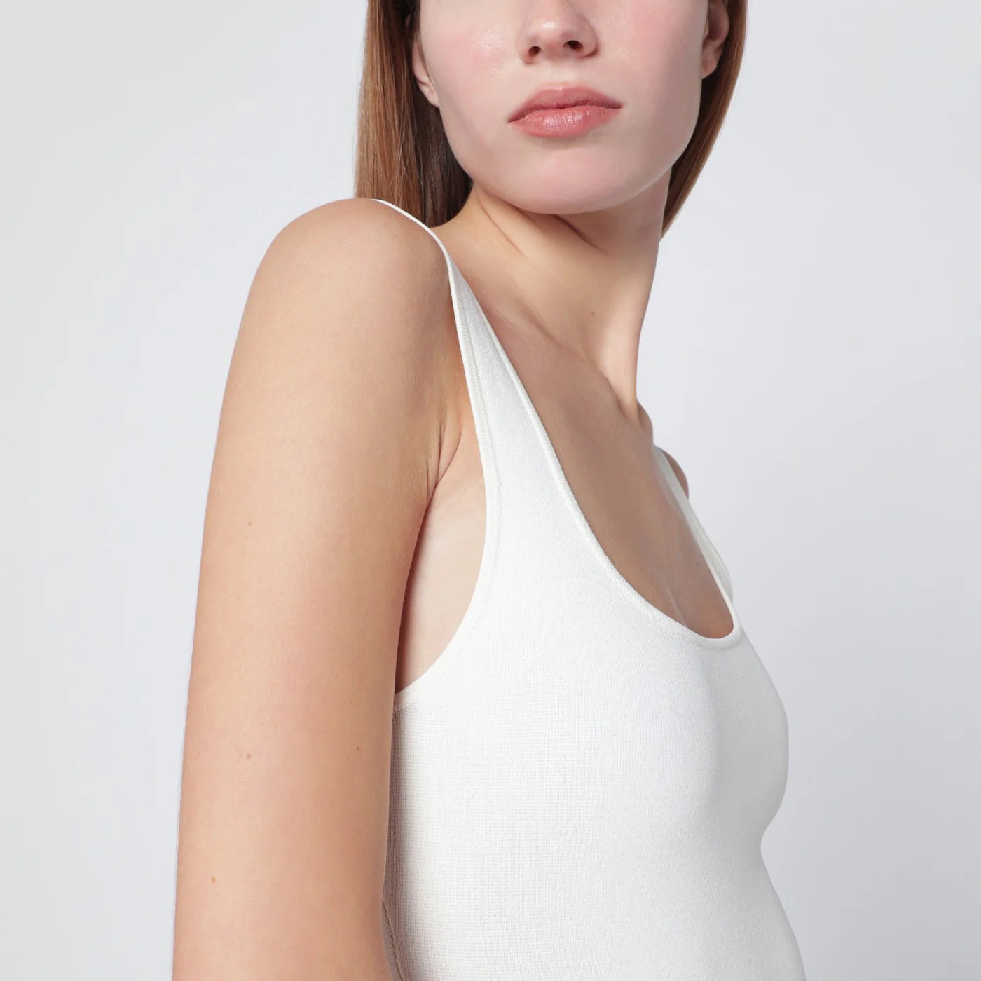 Entire Studios White viscose-blend top