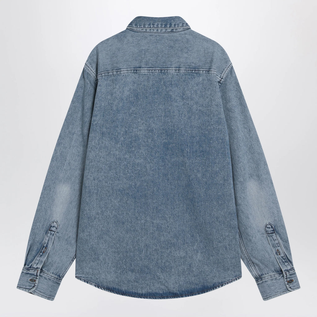 Ami Paris Blue denim Ami De Coeur shirt