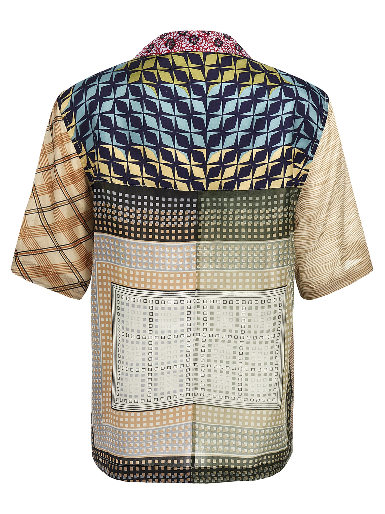 Marine Serre Regenerated Silk Scarves Bowling Shirt