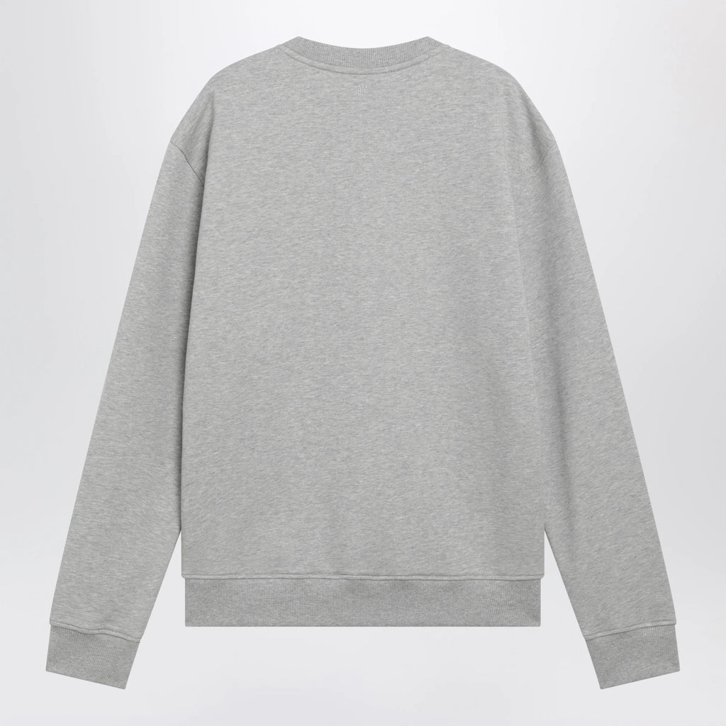 Ami Paris Grey Ami de Coeur cotton sweatshirt