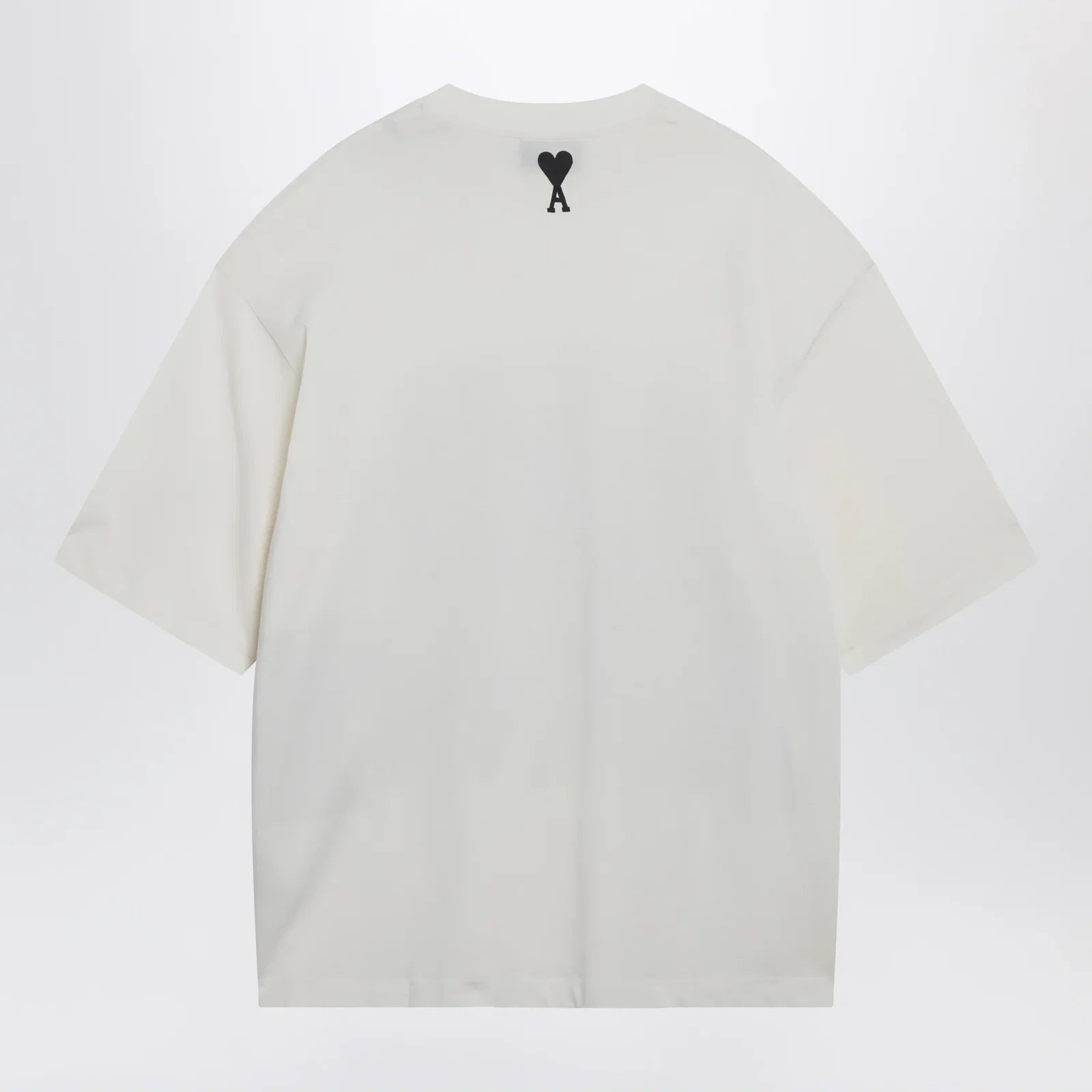 Ami Paris Cream white T-shirt with logo print