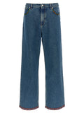 Valentino Garavani Floral Insert Jeans