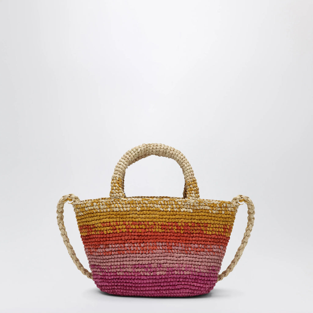 Manebí Mini Sunset Glow Panier bag in raffia
