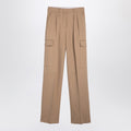 Sportmax Caramel-coloured cargo trousers