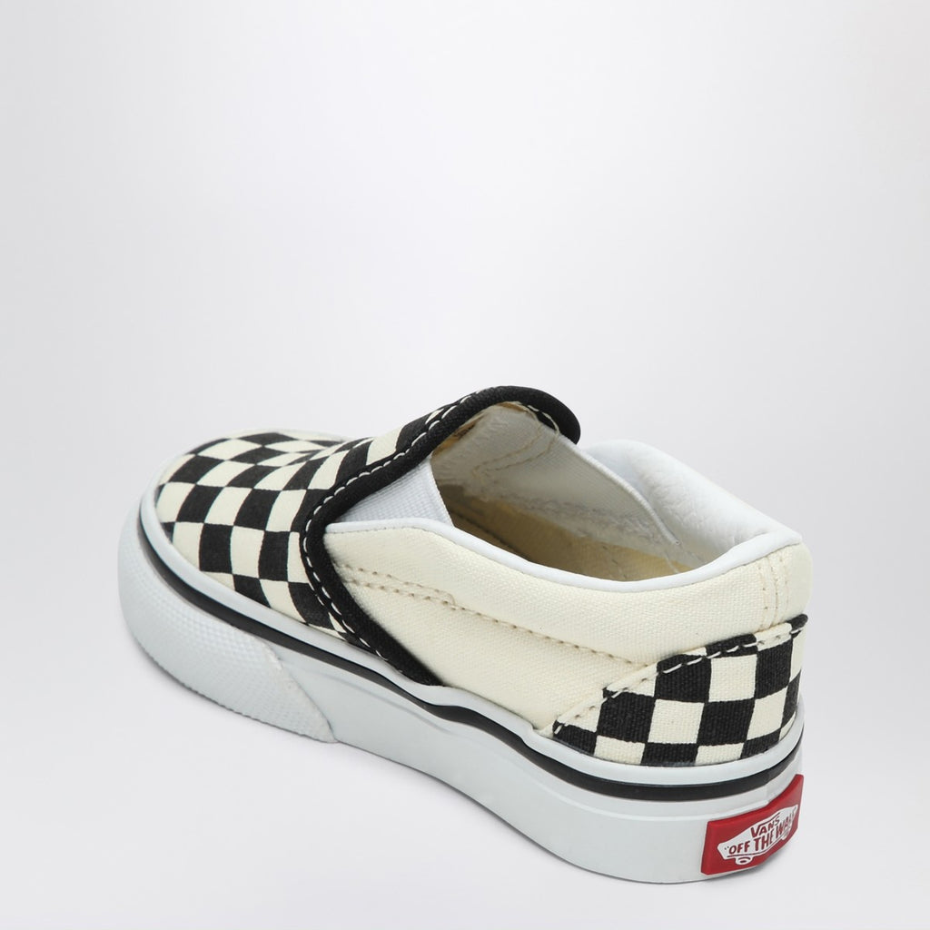 VANS Slip-on sneakers white/black with Check pattern