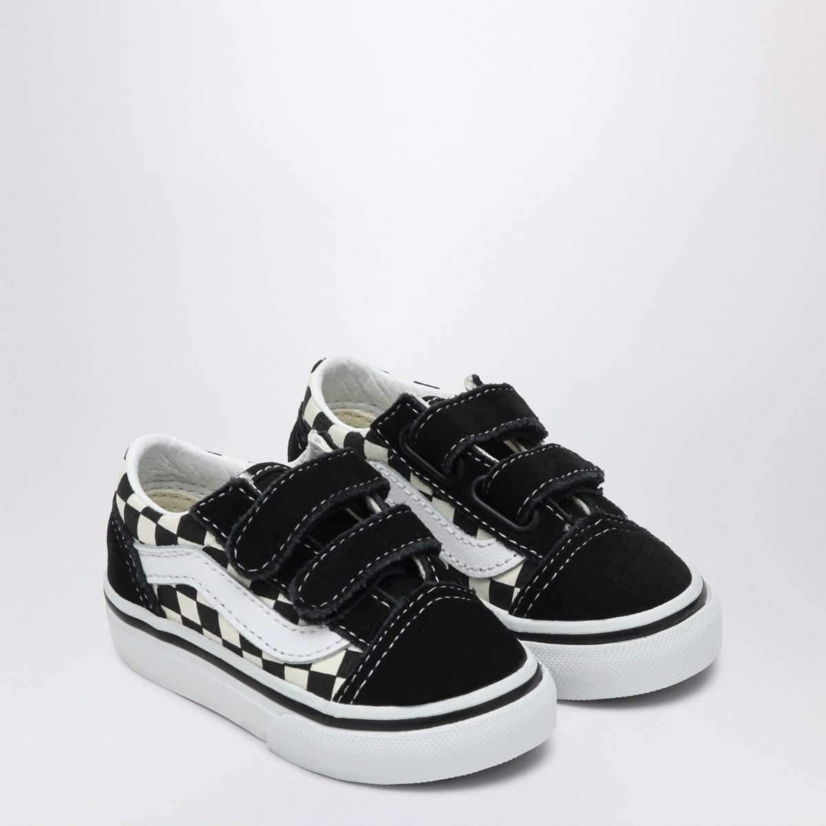VANS Old Skool sneakers white/black with Check pattern
