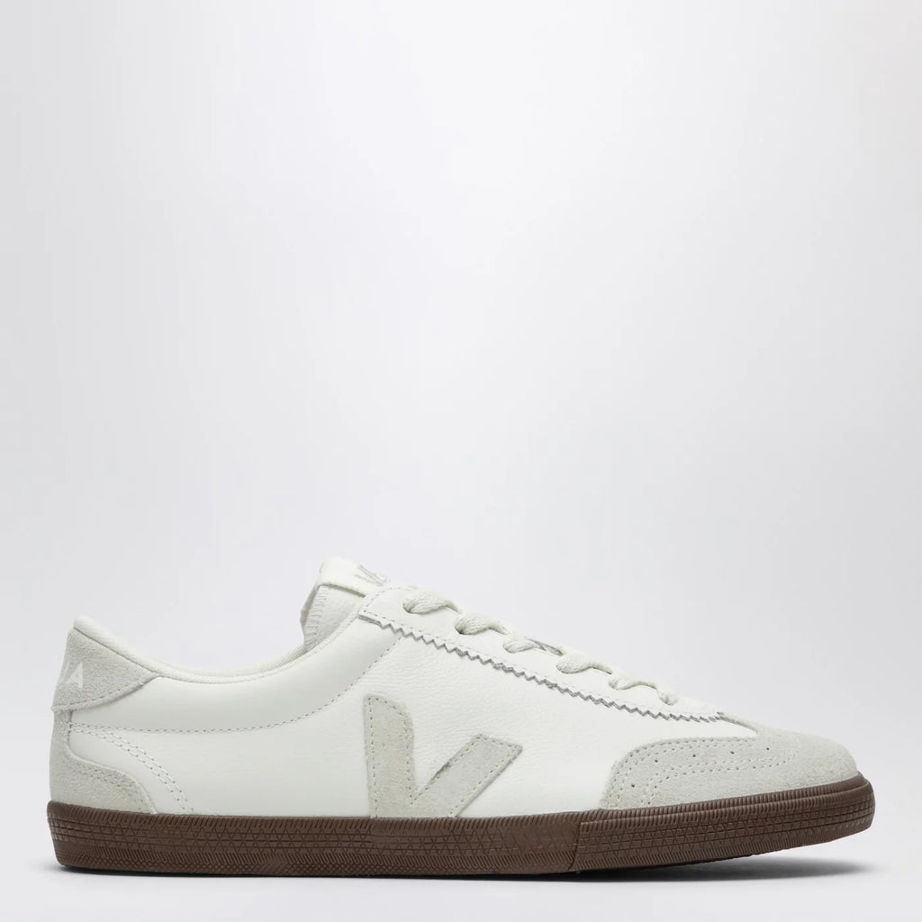 VEJA Volley Sneakers in white leather and light beige suede