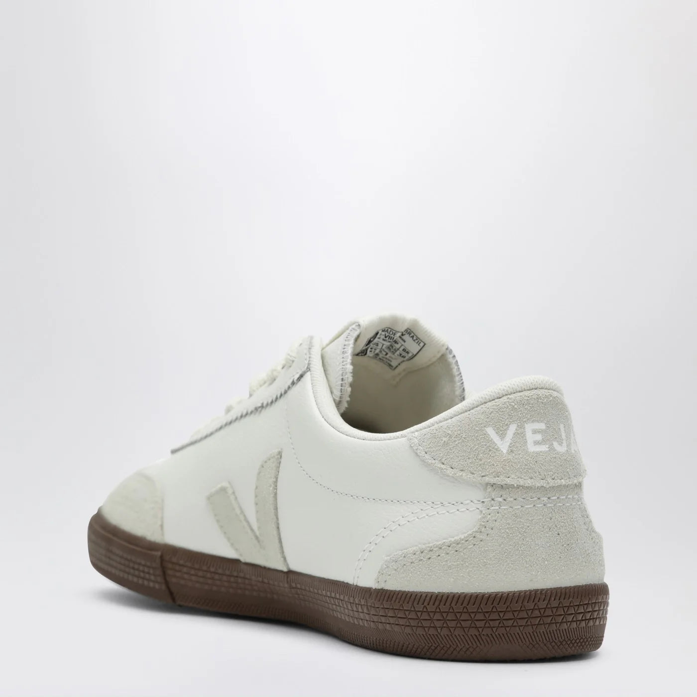 VEJA Volley Sneakers in white leather and light beige suede