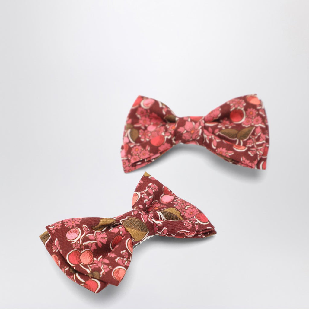 Bonpoint Hair clips with bow in Liberty fabric