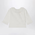 Bonpoint White Joliette blouse with ruffles