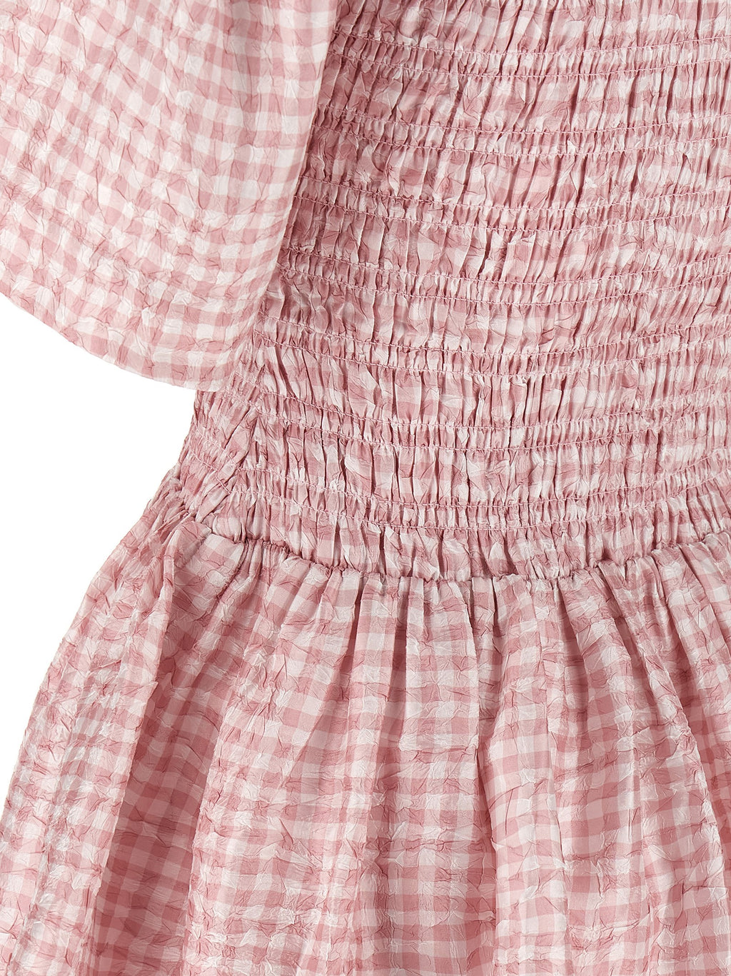 Ganni Pink Check Dress