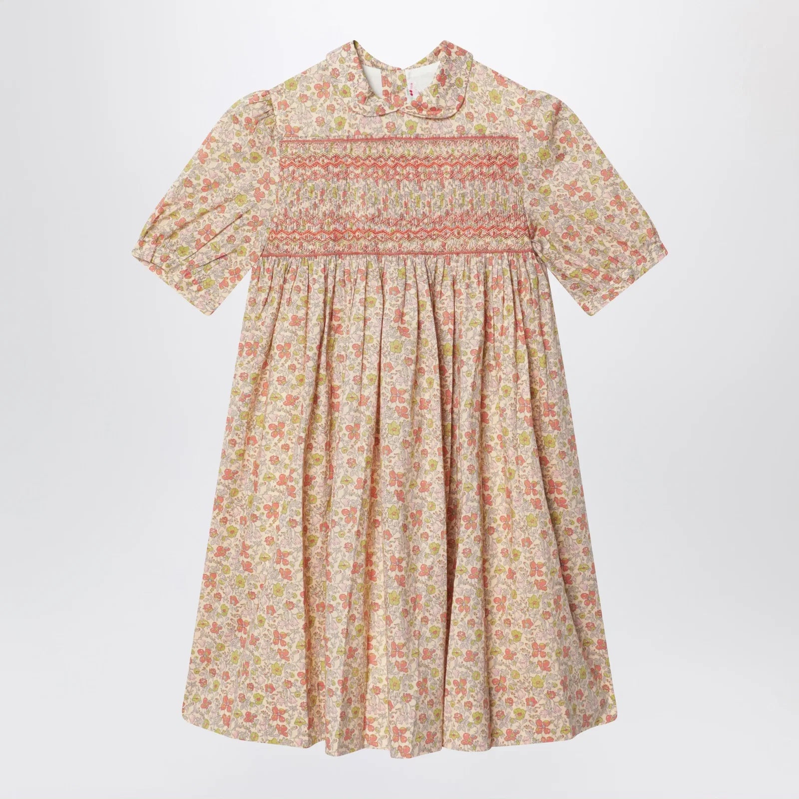 Bonpoint Liberty print smocked dress