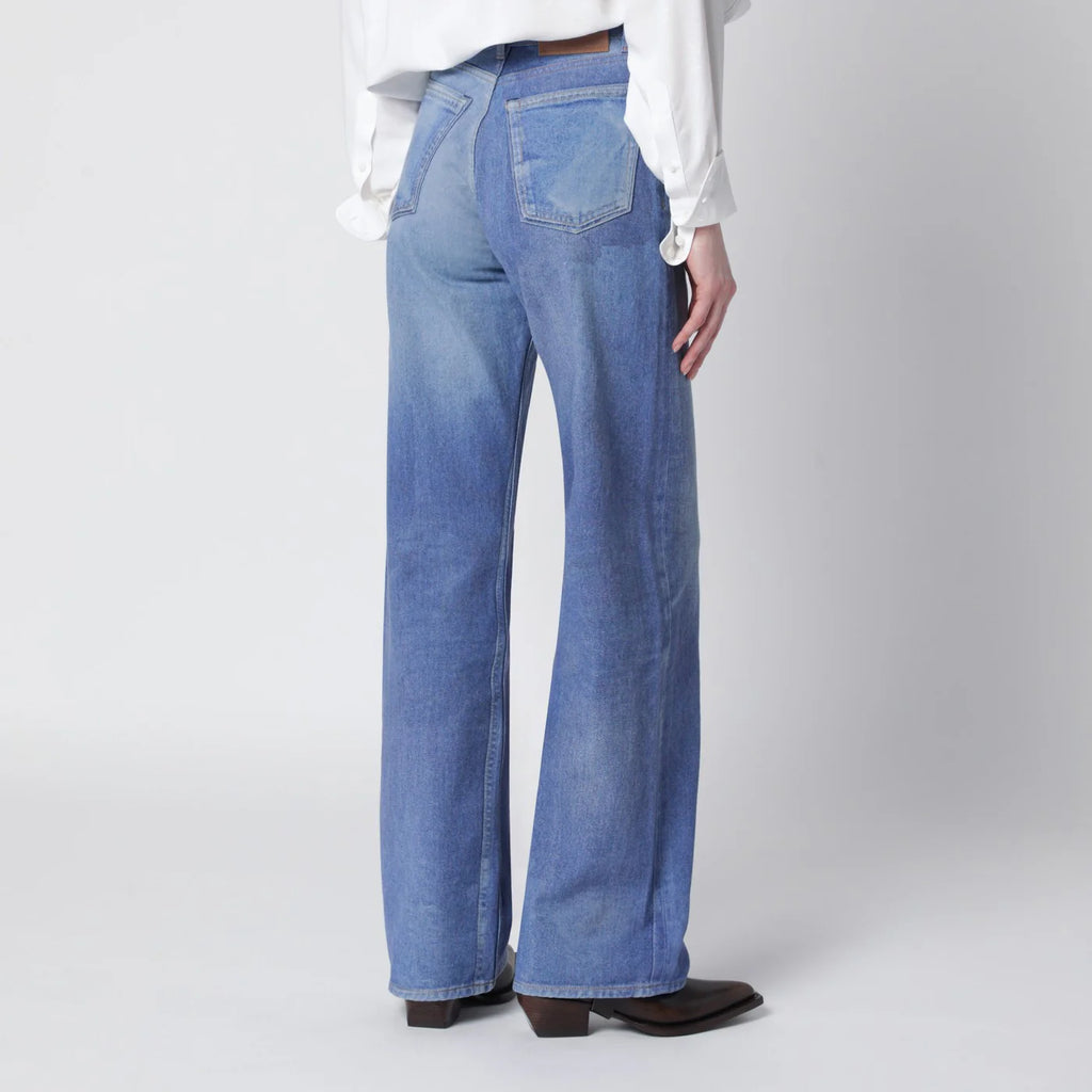 Our Legacy Wata Cut jeans with Aurora Blue digital print
