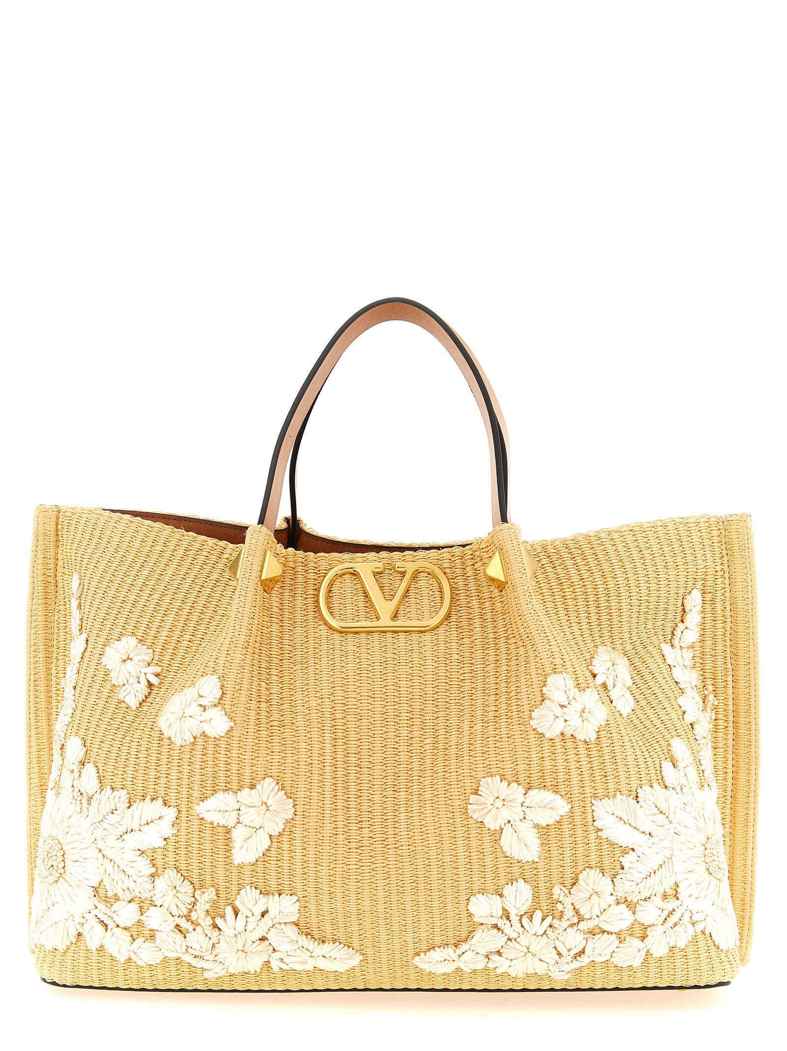 Shopping Valentino Garavani Medium Raffia