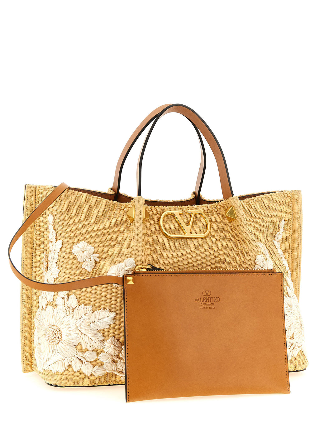 Shopping Valentino Garavani Medium Raffia