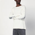 Basketcase Gallery White cotton crewneck sweater