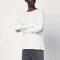 Basketcase Gallery White cotton crewneck sweater