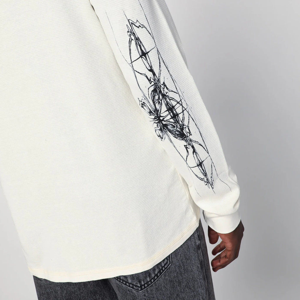 Basketcase Gallery White cotton crewneck sweater
