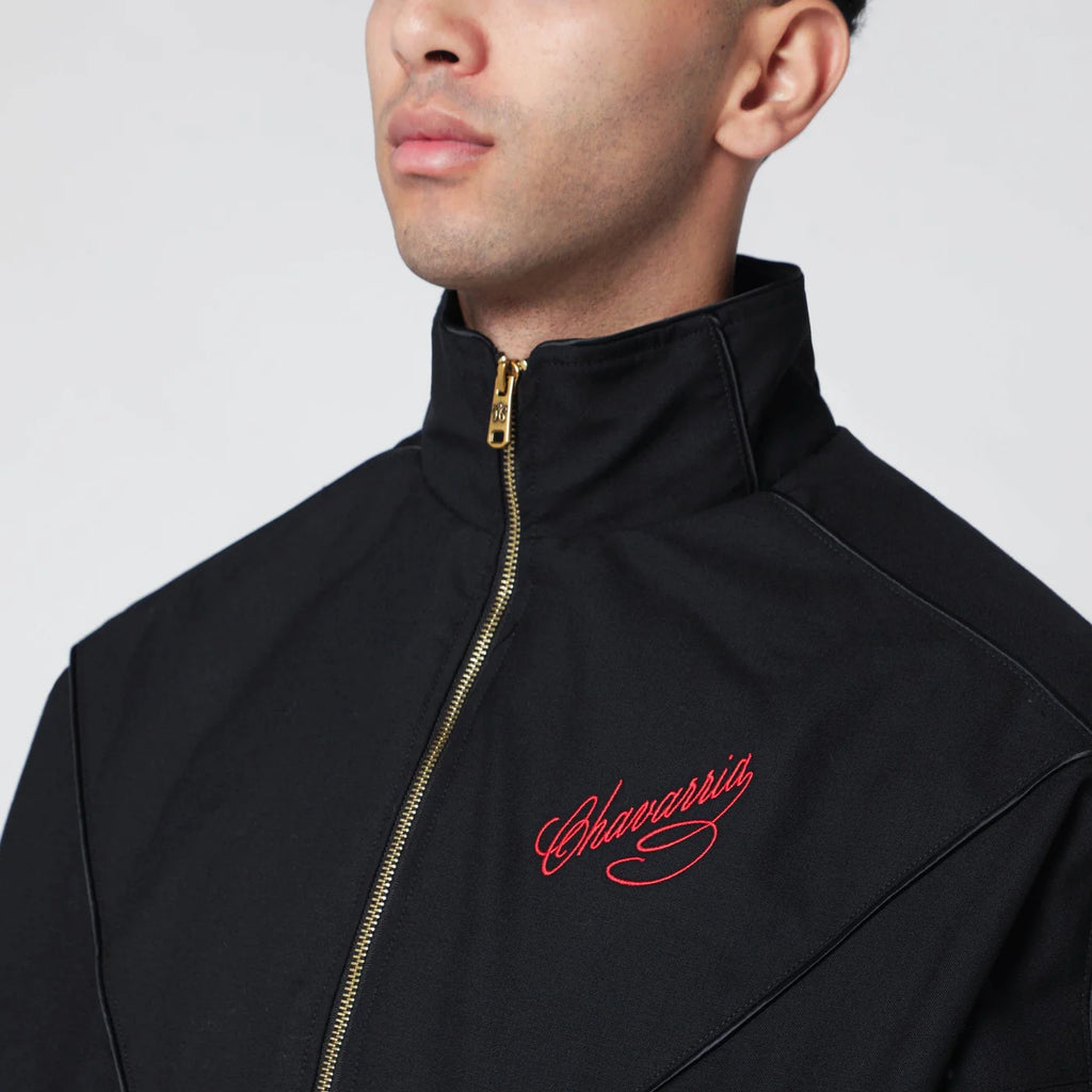 Willy Chavarria Black wool bomber jacket