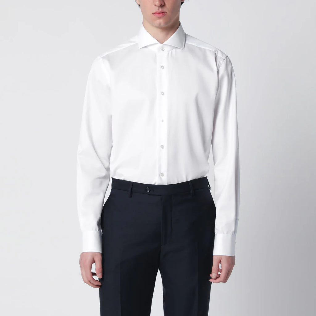 XACUS White Travel Tailor Fit shirt