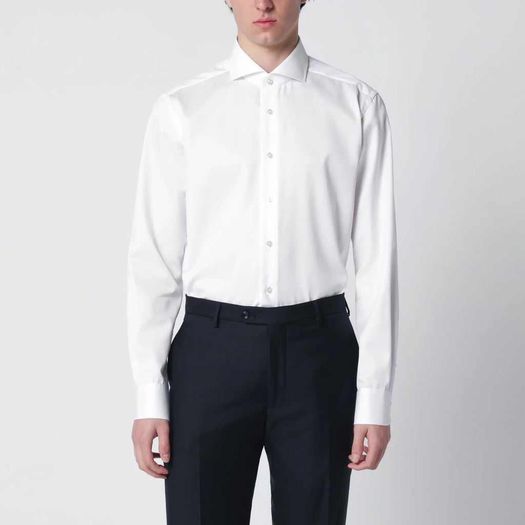 XACUS White Travel cotton shirt