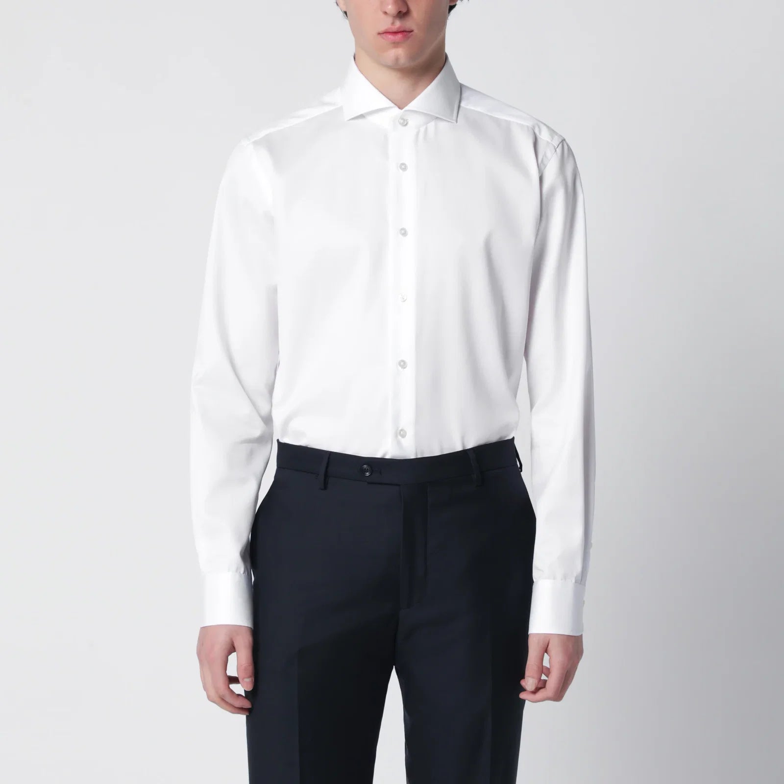 XACUS White Travel cotton shirt