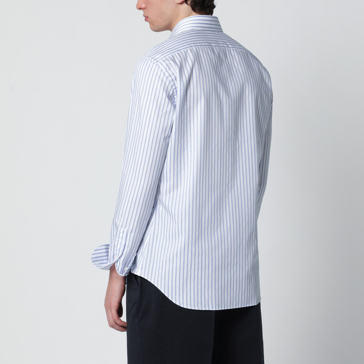 XACUS Travel Tailor Fit shirt white striped