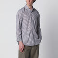 XACUS White/brown striped Travel shirt