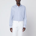 XACUS White Tailor Fit striped Travel shirt