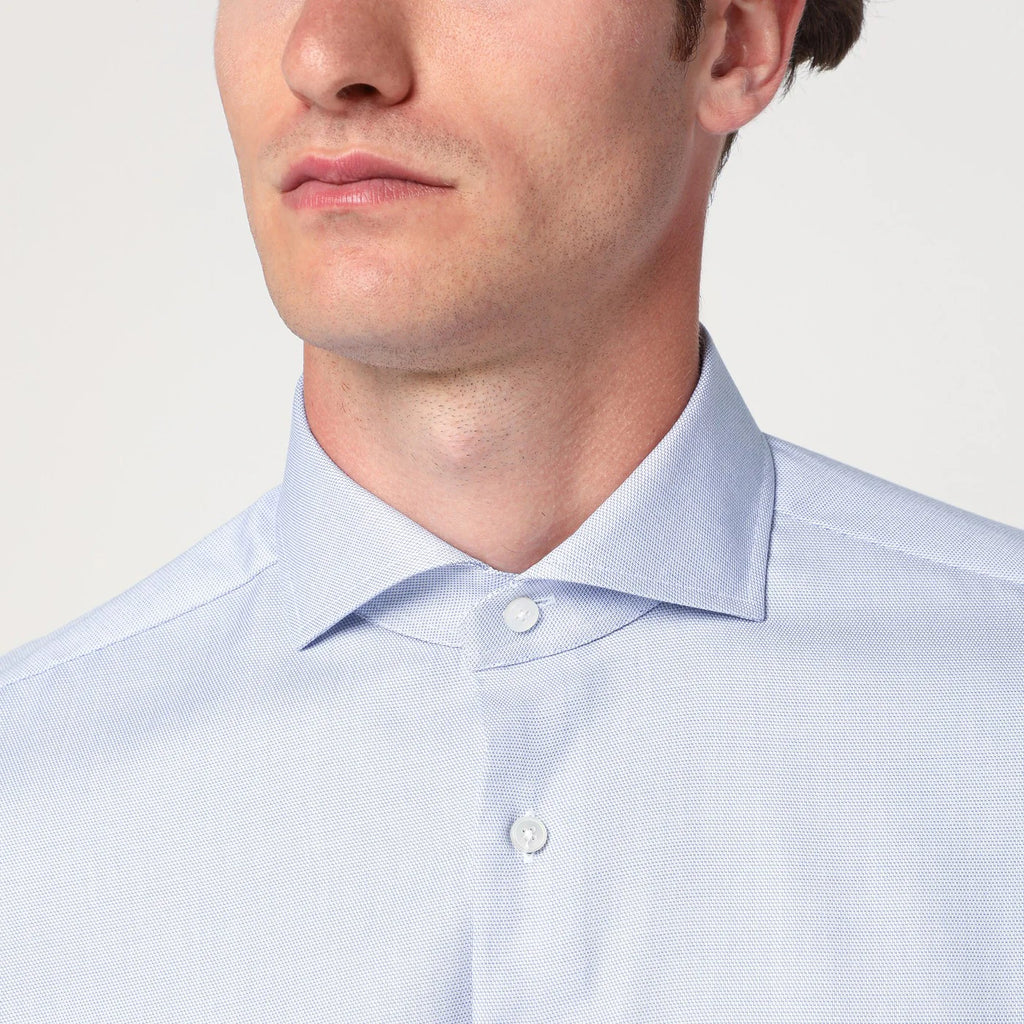 XACUS Light blue Travel cotton shirt