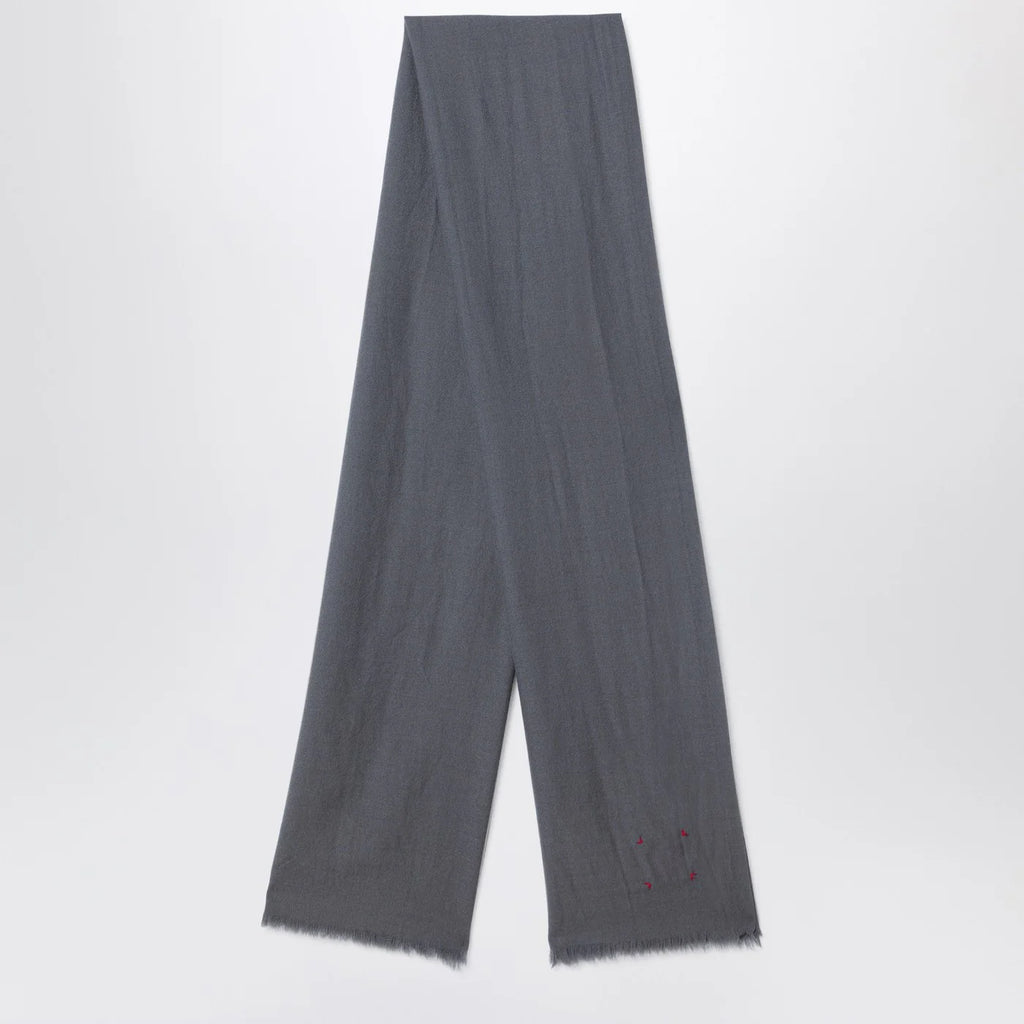 Destin Grey wool scarf