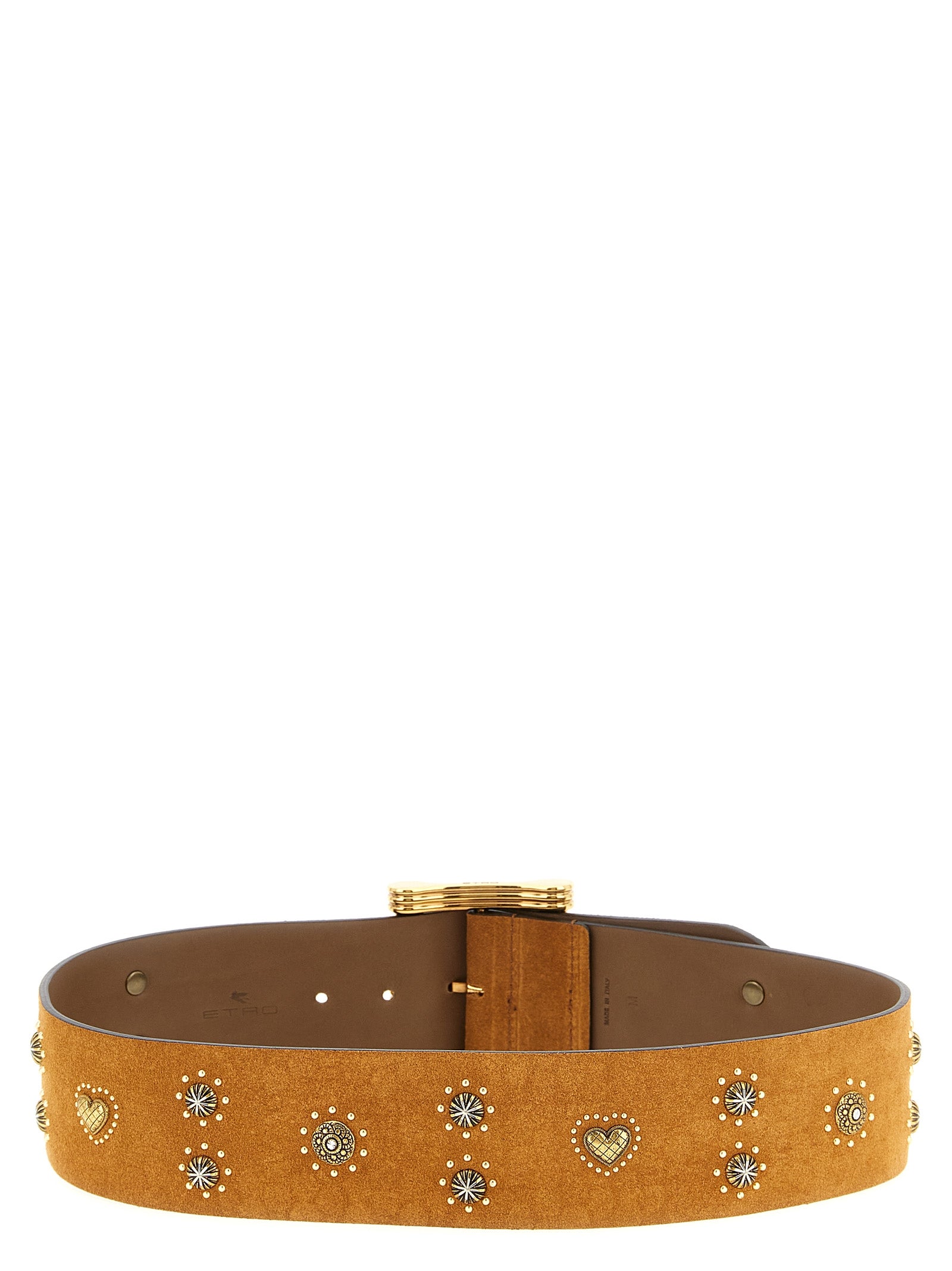 Etro Suede Studded Belt