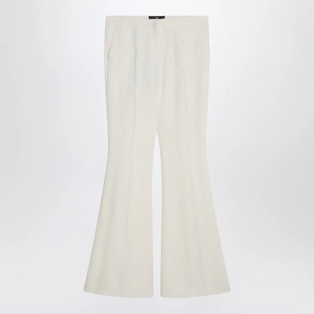 ETRO Flared trousers in ivory viscose