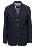 Etro Single-breasted Denim Blazer