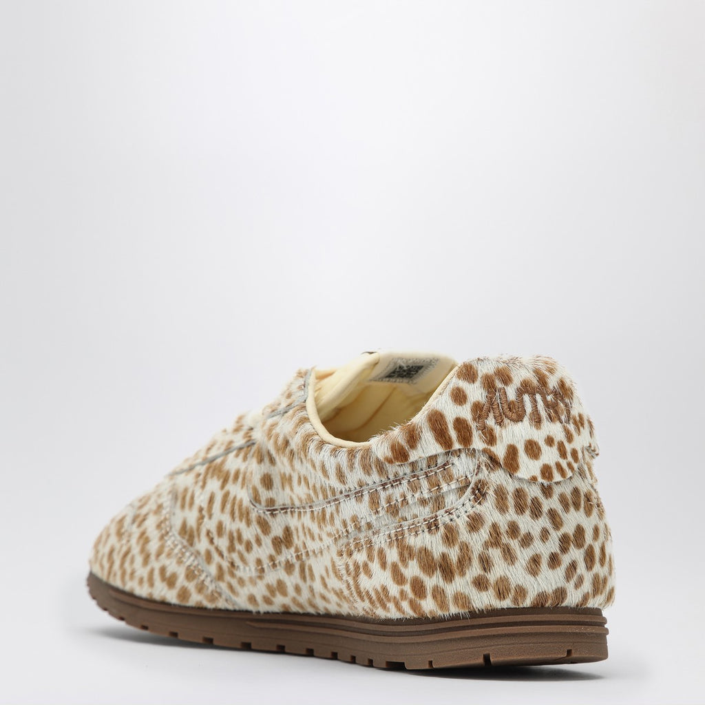 AUTRY Windspin sneakers in animalier pony skin