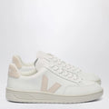 VEJA Sneakers V-12 in white and pink leather