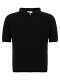 Ma'ry'ya Bouclé Cotton Polo Shirt