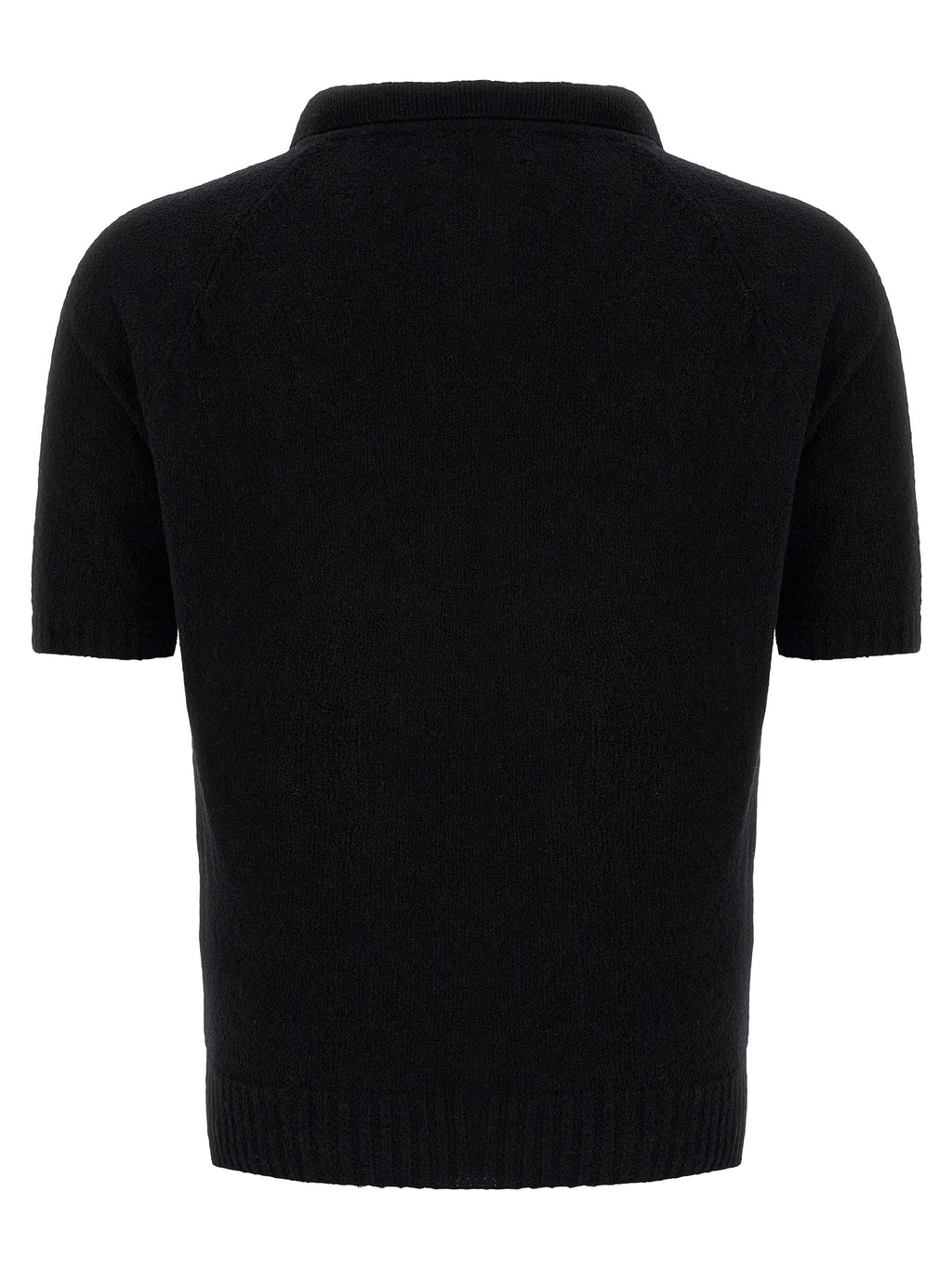 Ma'ry'ya Bouclé Cotton Polo Shirt