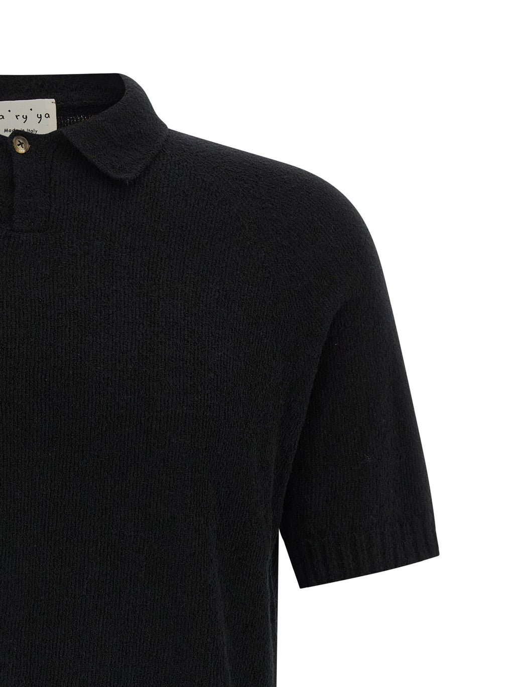 Ma'ry'ya Spongy Effect Polo Shirt
