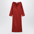 LouLou De Saison Zoya dress in red silk twill