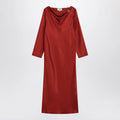 LouLou De Saison Zoya dress in red silk twill