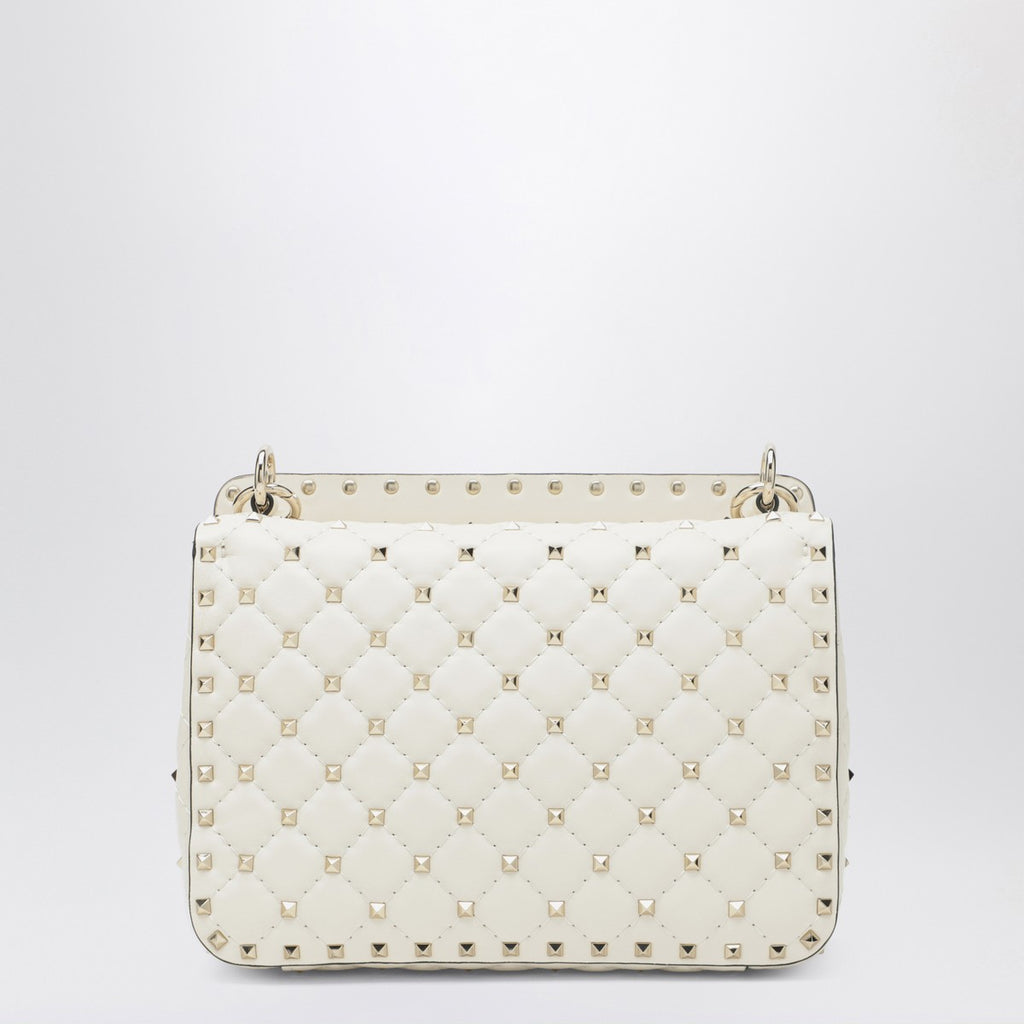 Valentino Garavani Rockstud Spike medium bag in ivory