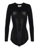 Maison Margiela Long Sleeves Crew Neck Bodysuit